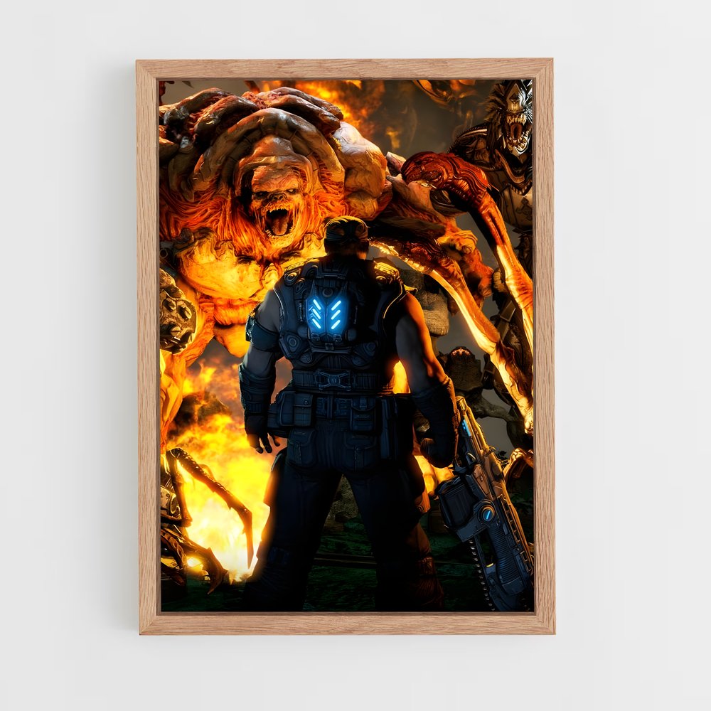Poster Rouages de la Guerre – affiche Gears of war (vue 4)